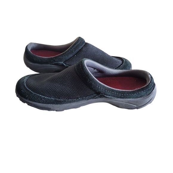 Merrell Encore Breeze Clogs Mules Shoes Women's Size 9 Black Suede Mesh Casual - Picture 2 of 9
